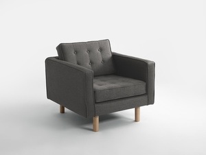 Fotel TOPIC WOOD - stalowy(et91), naturalny small 0