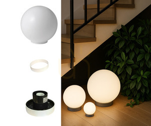 Biała dekoracyjna kula ogrodowa LUNA BALL 25 cm – LED E27, odporna na UV small 17