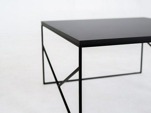 Sprawdź Stolik kawowy CustomForm FANCY BASIC 80 × 80 cm, czarny