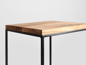 Stolik TENSIO SOLID WOOD 30 - dąb, czarny small 4