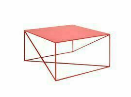Stół kawowy MEMO METAL 80 - czerwony small 5