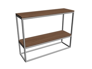 Konsola JULITA SOLID WOOD 75-2F - dąb, biały small 6