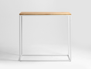 Konsola JULITA SOLID WOOD 92-1F - dąb, biały small 3