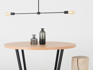 Stół jadalniany MAPLE BASIC 120 - dąb, czarny small 1