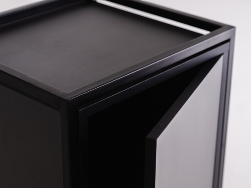 Sprawdź Regał SKAP BLACK 1R3 MIX czarny z metalową ramą, 145 cm