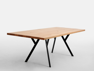 Stół jadalniany ZX SOLID WOOD 180 - dąb, czarny small 3