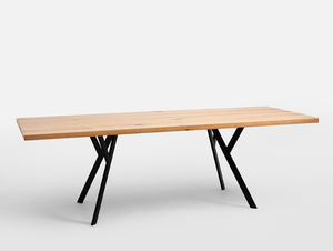 Stół jadalniany ZX SOLID WOOD 180 - dąb, czarny small 4