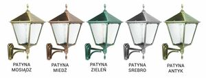 Lampa zewnętrzna wisząca SU-MA Retro kwadratowa czarna K 3012/1/BD KWG small 3