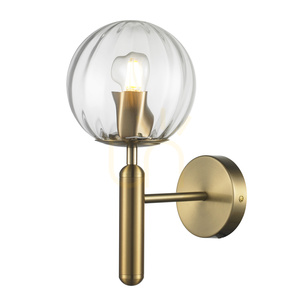 Lampa ścienna PALLA złota 15 cm small 0
