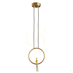 Lampa wisząca AMICI led złota 27 cm 4 Lampa wisząca AMICI led złota 27 cm small 4