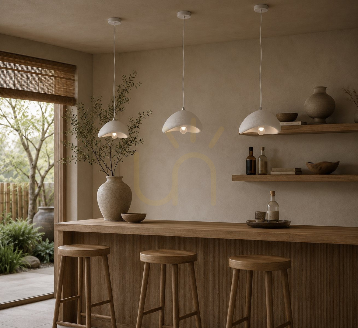 Zobacz Lampa wisząca STONE biała 30 cm Lampa wisząca STONE biała 30 cm