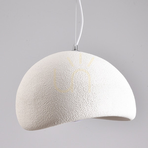 Lampa wisząca STONE biała 60 cm small 3