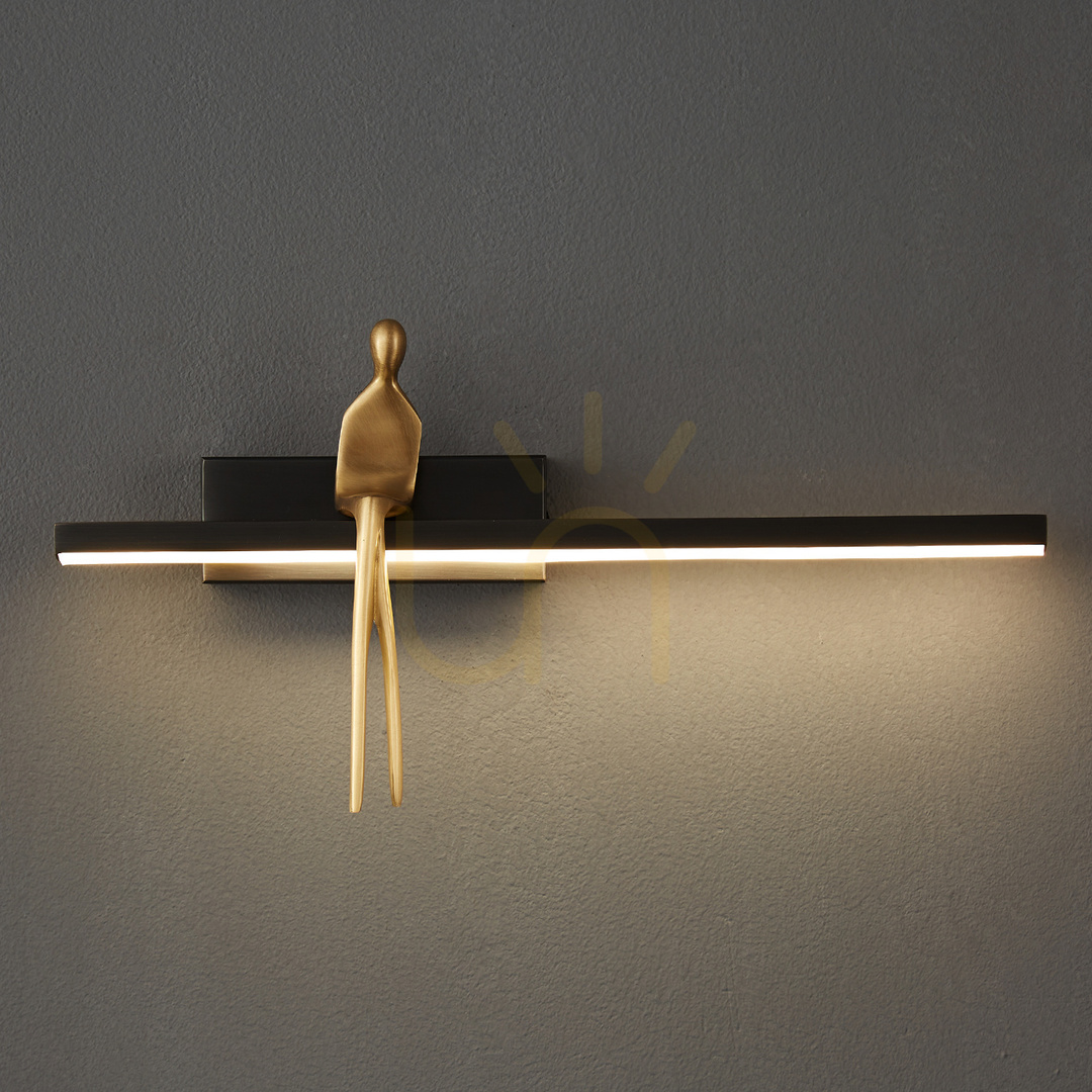 Zobacz Lampa ścienna AMICI czarna 31 cm Lampa ścienna AMICI czarna 31 cm