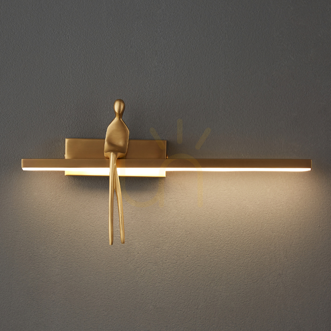 Zobacz Lampa ścienna AMICI złota 31 cm Lampa ścienna AMICI złota 31 cm