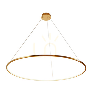 Lampa wisząca CIRCLE SLIM 120 LED złoty 120 cm small 2
