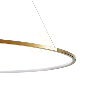 Lampa wisząca CIRCLE SLIM 120 LED złoty 120 cm small 3