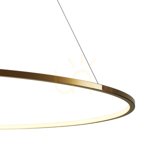 Lampa wisząca CIRCLE SLIM 120 LED złoty 120 cm small 4