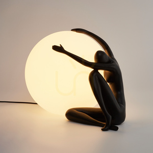 Lampa stołowa WOMAN-1 czarna 47 cm 4 Lampa stołowa WOMAN-1 czarna 47 cm small 4