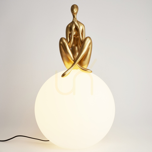 Sprawdź Lampa stołowa WOMAN-3 złota 35 cm