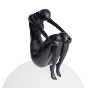 Lampa stołowa WOMAN-2 czarna 35 cm small 3