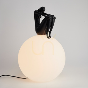 Lampa stołowa WOMAN-2 czarna 35 cm small 4