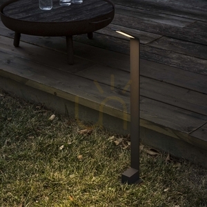 Lampa zewnętrzna stojąca Ideallux AGOS 326733 czarna 6,5W IP54 3000K 80 cm small 4