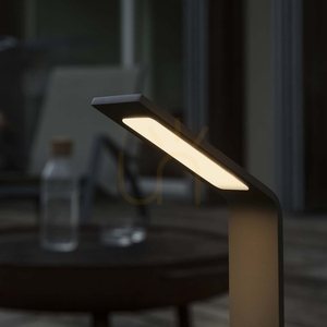 Lampa zewnętrzna stojąca Ideallux AGOS 326733 czarna 6,5W IP54 3000K 80 cm small 5