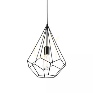 Lampa wisząca Ideallux AMPOLLA 148175 czarna metalowa E27 30 cm small 1