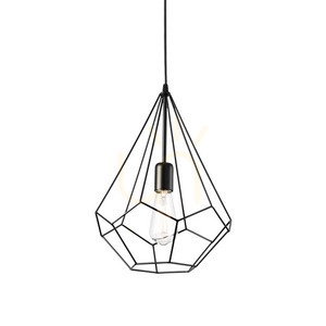 Lampa wisząca Ideallux AMPOLLA 148175 czarna metalowa E27 30 cm small 0