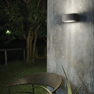 Kinkiet zewnętrzny Ideallux Andromeda brązowy E27 22 cm IP55 163536 small 1