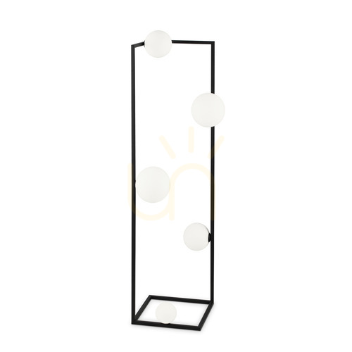 Sprawdź Lampa stojąca Ideallux Angolo 284309 czarna 5xG9 118 cm