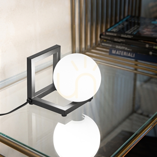Sprawdź Lampa stołowa Ideallux ANGOLO TL1 Nero czarna G9 12 cm 284316