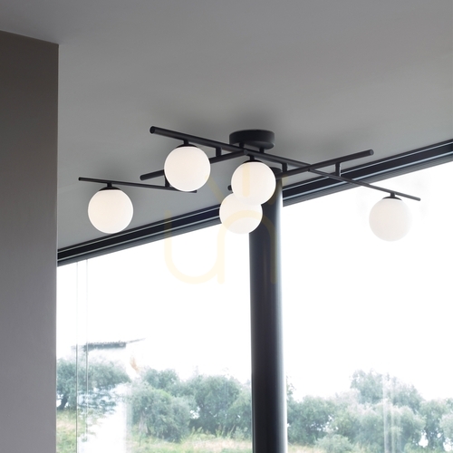 Sprawdź Plafon Ideallux Atlas biały 3xG9 50 cm 328201