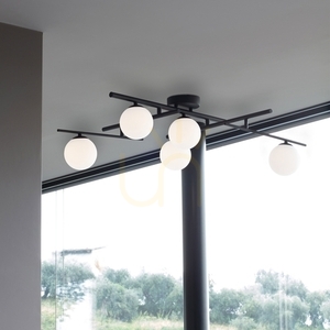 Plafon Ideallux ATLAS PL5 Nero czarny 5xG9 328218 106 cm 1 Plafon Ideallux ATLAS PL5 Nero czarny 5xG9 328218 106 cm small 1