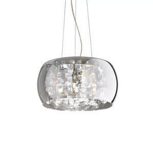 Lampa wisząca Ideallux AUDI-80 197661 przydymiona chrom G9 5x40W 40 cm 1 Lampa wisząca Ideallux AUDI-80 197661 przydymiona chrom G9 5x40W 40 cm small 1