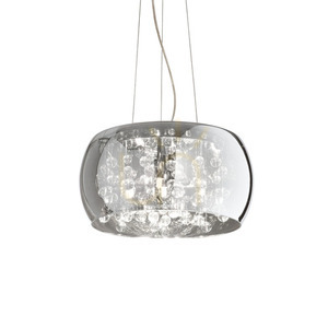 Lampa wisząca Ideallux AUDI-80 197661 przydymiona chrom G9 5x40W 40 cm 0 Lampa wisząca Ideallux AUDI-80 197661 przydymiona chrom G9 5x40W 40 cm small 0