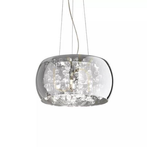 Sprawdź Lampa wisząca Ideallux AUDI-80 031743 transparentna chrom 5xG9 Ø40 cm