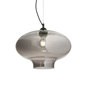 Lampa wisząca Ideallux Bistro SP1 Round Fume 120904 E27 40 cm przydymiona 0 Lampa wisząca Ideallux Bistro SP1 Round Fume 120904 E27 40 cm przydymiona small 0