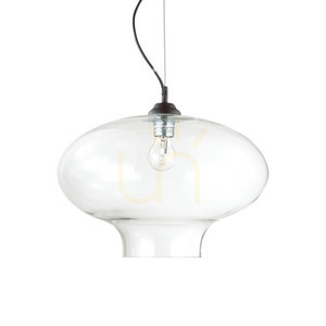 Lampa wisząca Ideallux BISTRO transparentna 40 cm E27 120898 small 0