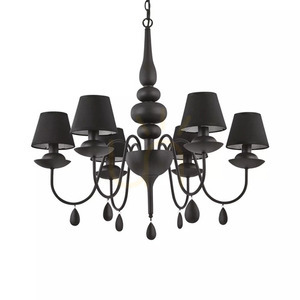Lampa wisząca Ideallux Blanche 035581 biała 6xE14 78 cm 1 Lampa wisząca Ideallux Blanche 035581 biała 6xE14 78 cm small 1