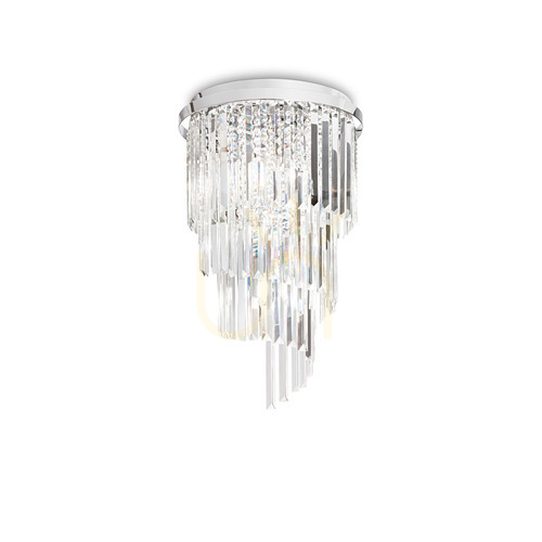 Sprawdź Plafon Ideallux Carlton PL8 chrom 8xE14 40 cm 168920