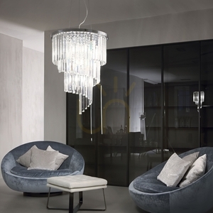 Lampa wisząca Ideallux Carlton SP12 chrom 12xE14 50 cm 166247 3 Lampa wisząca Ideallux Carlton SP12 chrom 12xE14 50 cm 166247 small 3