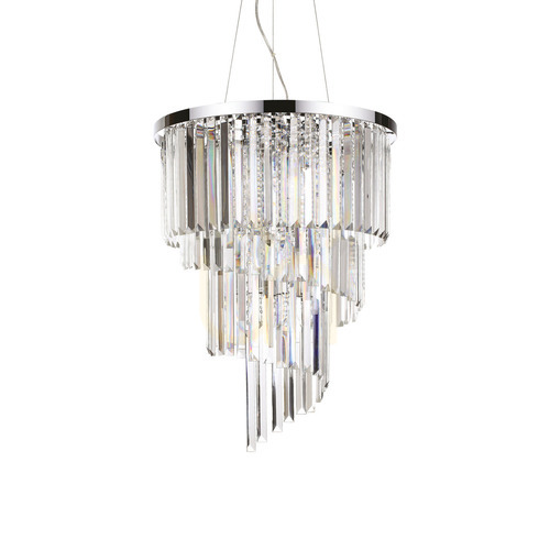 Sprawdź Lampa wisząca Ideallux Carlton SP12 chrom 12xE14 50 cm 166247