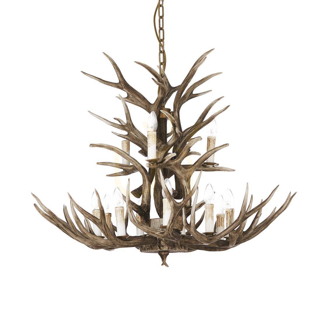 Sprawdź Lampa wisząca Ideallux Chalet 113975 beżowa 12xE14 100 cm Lampa wisząca Ideallux Chalet 113975 beżowa 12xE14 100 cm