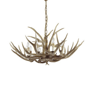 Lampa wisząca Ideallux Chalet 115504 beżowa 8xE14 91 cm 0 Lampa wisząca Ideallux Chalet 115504 beżowa 8xE14 91 cm small 0