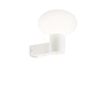 Kinkiet zewnętrzny Ideallux Clio 146775 biały E27 IP44 9 cm small 0