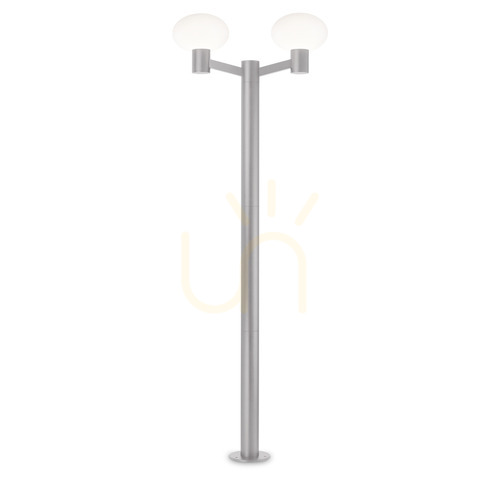 Sprawdź Lampa zewnętrzna stojąca Ideallux Clio szara 2xE27 IP44 249513