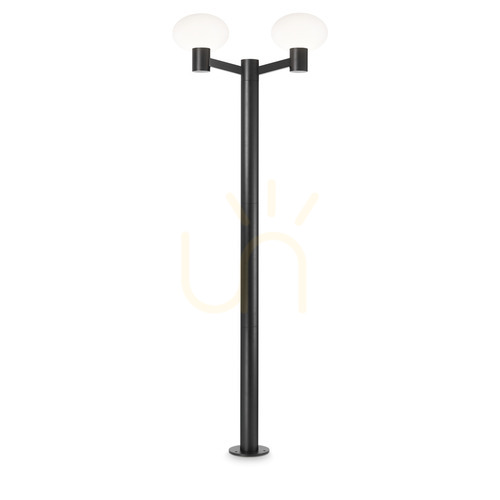 Sprawdź Lampa zewnętrzna stojąca Ideallux CLIO 249520 czarna 2xE27 IP44 197 cm