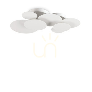 Plafon LED Ideallux Cloud 285207 biały 46W 74 cm small 0
