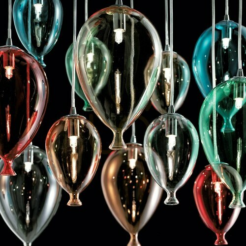 Sprawdź Lampa wisząca Ideallux Clown 100944 wielokolorowa 8xG9 50 cm